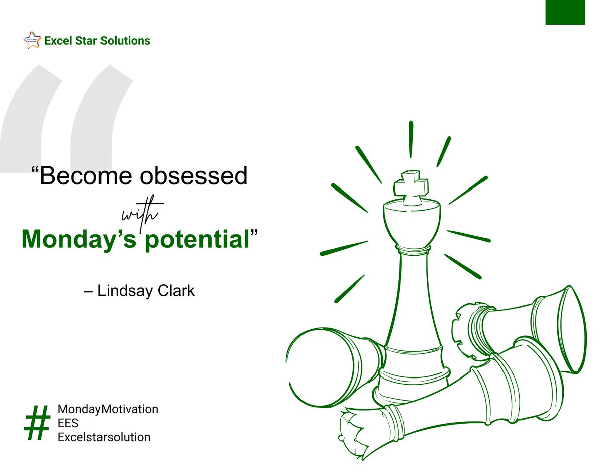 ExcelStarSolut1's tweet photo. It's a new week, make it count.

#monday
#MondayMotivation 
#excelstarsolutions https://t.co/dJxGbqIvwW