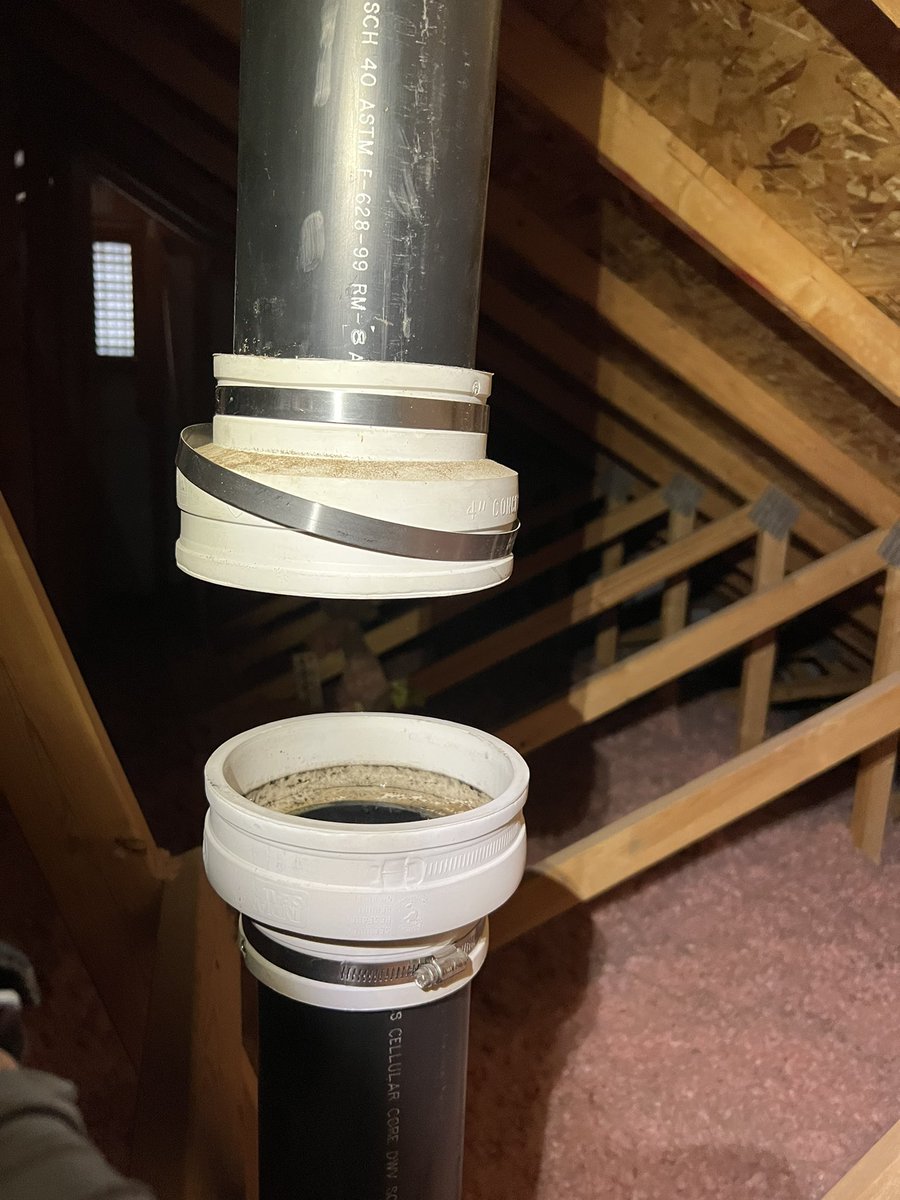 MCSBuild's tweet image. Replacing #radon mitigation system in #residential #attic #house 🏡 #radonmitigation #system #broomfieldcolorado