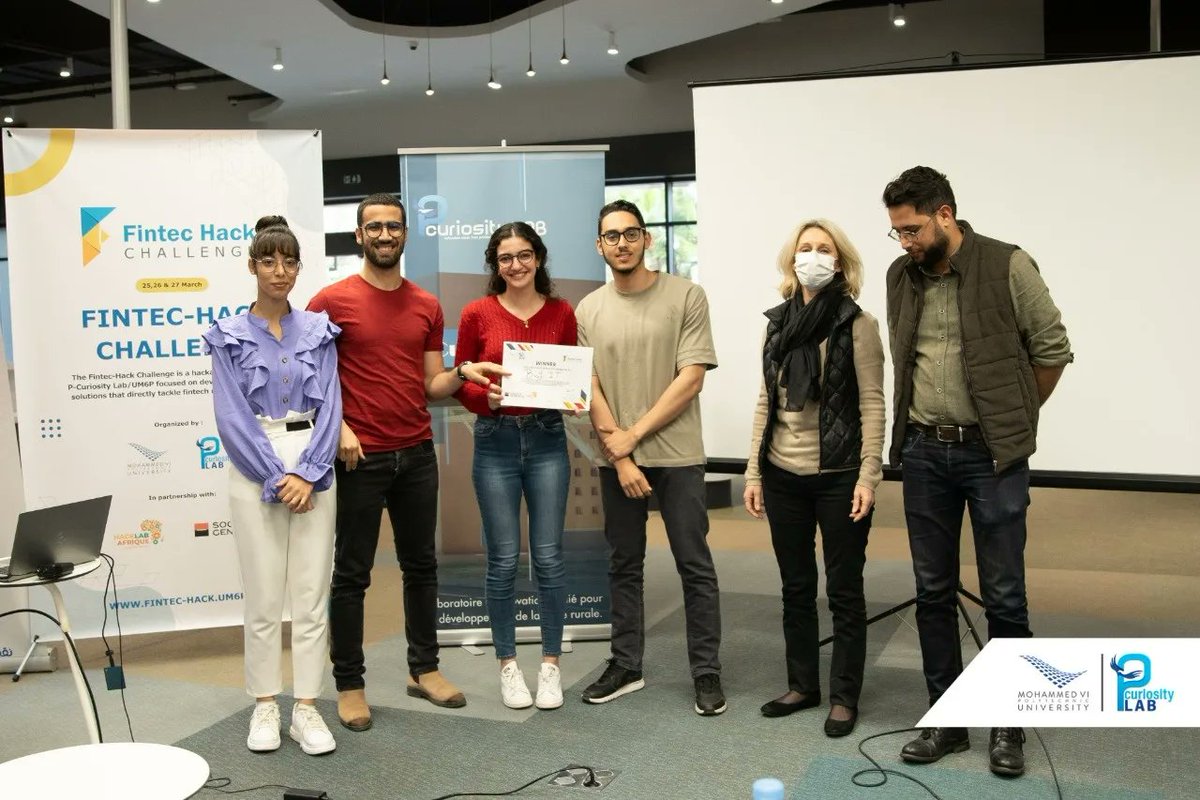 pcl_um6p's tweet photo. The second edition of Fintec-Hack Challenge has officially reached the end.
We would like to thank our partners @SG_Maroc and @SG_HackLab for sharing and the the know-how to better guidance the next generation of entrepreneurs.

#Fintechackchallenge #entrepreneurship #innovation https://t.co/gG7yY4Nc5a