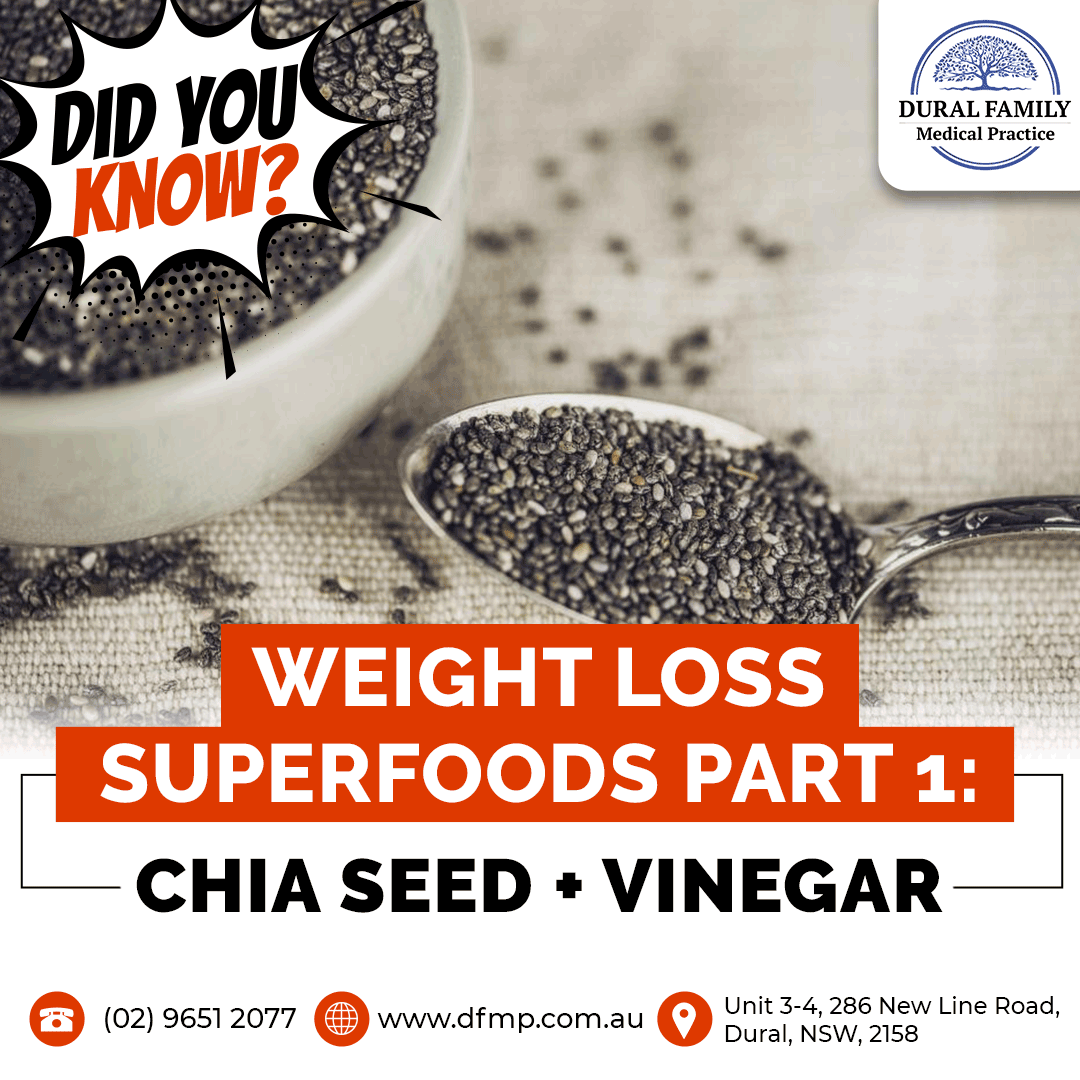 DuralFamily's tweet photo. Dietary changes for #weightloss 
#VINEGAR It used to treat obesity for centuries? Add that extra balsamic or apple cider vinegar to your salad dressing.
 #CHIASEEDS It gives fiber, plant protein, niacin, minerals, antioxidants, which contribute to appetite suppression. https://t.co/ixqIOuAi20