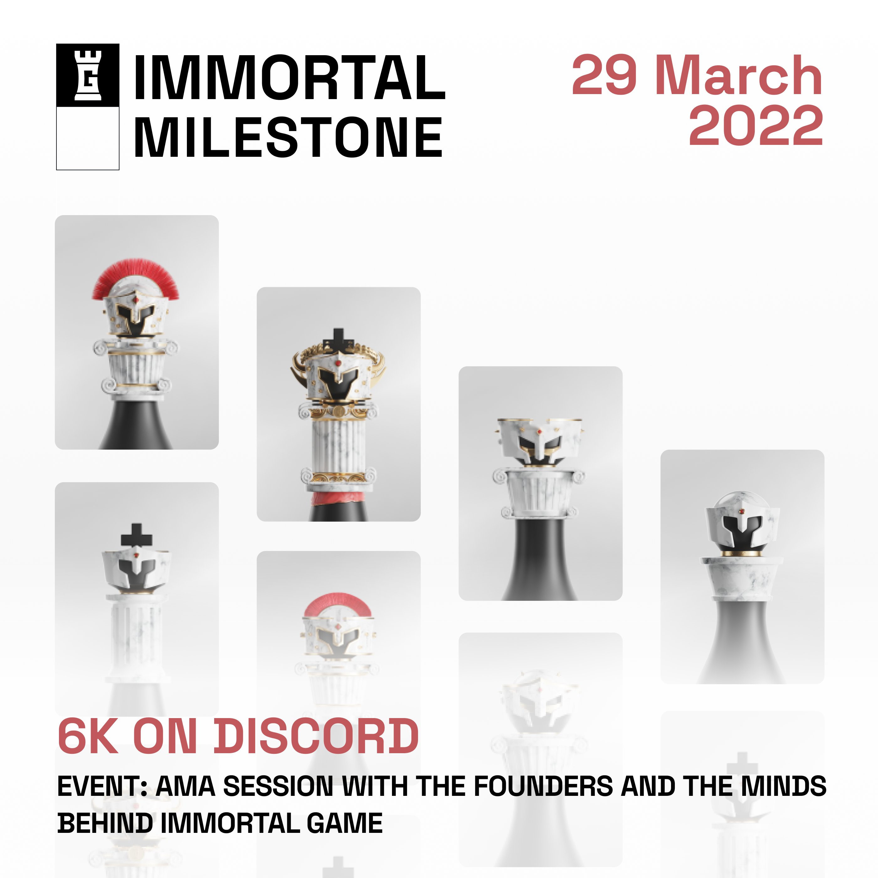 Immortal Game on X: In celebration of reaching 6K membership on