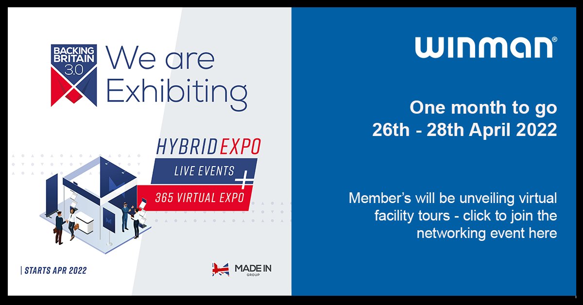 WinMan_ERP's tweet photo. One month until the Made in the Midland EXPO 3.0 goes live!
Come and join us as we take you on a virtual tour of our offices at the #hybridevent
Register to visit here: https://t.co/6jIONAvxLJ #MiMfamily #backing Britain #ukmanufacturing #digitaltours #erpsolutions https://t.co/dLoQ0FgLQQ