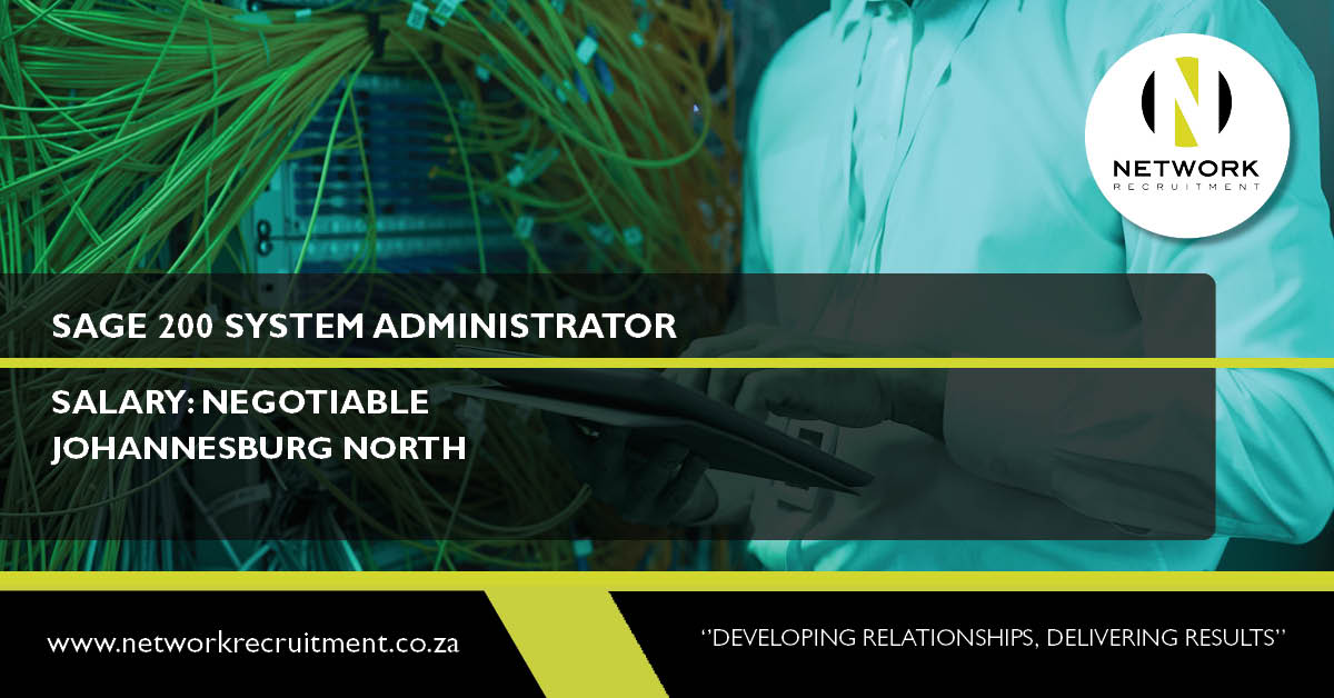 NRecruitment's tweet photo. Our client is looking for an Administrator who can support and provide guidance on the Sage 200 suite of products, system administration and technical support related to the Sage 200 Suite. Apply here today: https://t.co/SDaD5tfTb8
#jobad #sage2000 #sage #it #administrator https://t.co/JE9ma6uJEK