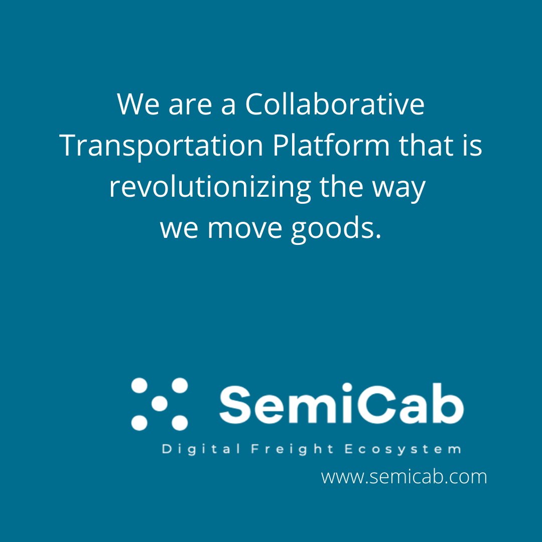 mySemiCab's tweet photo. Need we say more? Find out how you can benefit as a shipper or a carrier.
https://t.co/iHeE7JgP41
#CollaborativeTransportationPlatform #EmptyEmilyEliminator https://t.co/dKHn7OnmqY