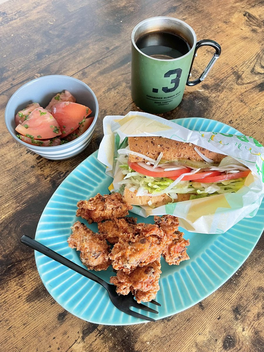 お昼ご飯はサブウェイのアボカドベジーにしました😚🥑✨ 野菜が多く食べれて嬉しい‼️ 美味しかったなぁ😋✨