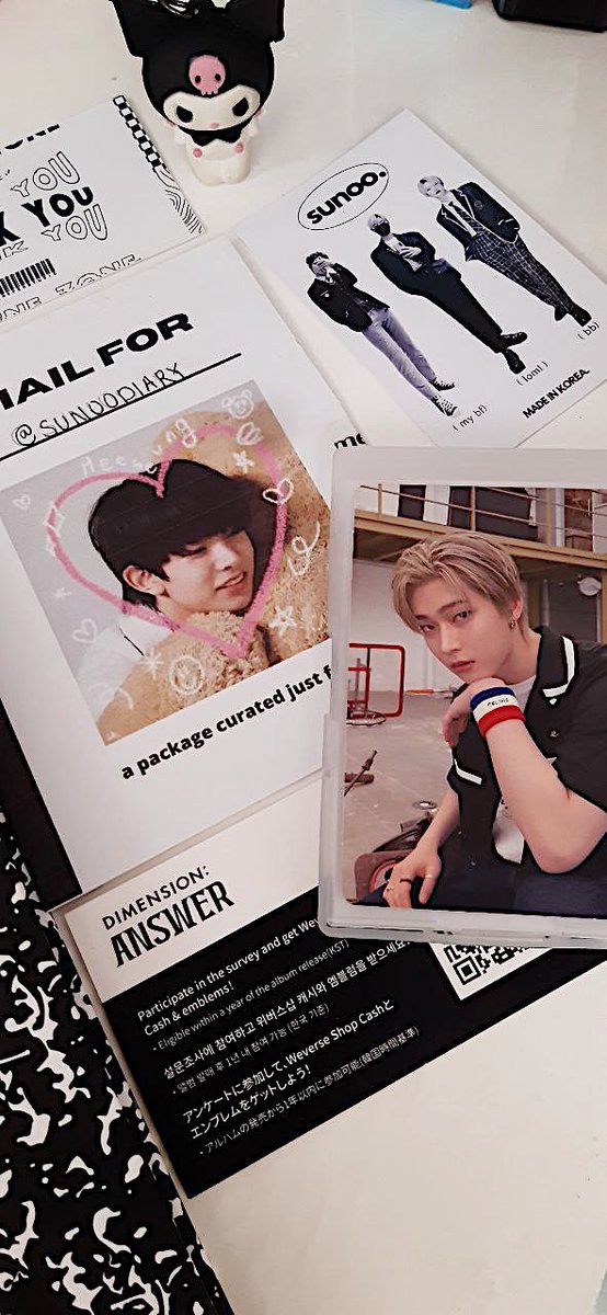 SUN00DIARY's tweet photo. ꔣ 🥛🎱 sunoo love mail ! 

thank you @ckluvmails for letting me adopt this pogi, the packaging is so nice &amp; pretty i love it sm tysm !! #ckluvproofs

 ⁞ 📂 #alegnabuys ☻ https://t.co/5gqyPXDMF4