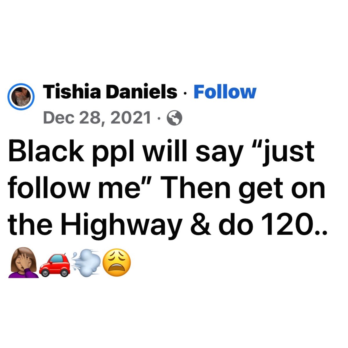 RickeySmiley's tweet photo. 😭😫💀💀🚗 https://t.co/5cfuaru9Er