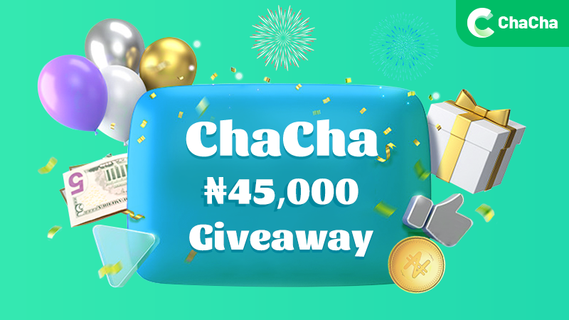 ChachaApp's tweet photo. BOOM 💥 EXTENDED!! 
ChaCha is increasing the giveaway from 30,000 to 45,000. The 15 best comments will be granted with this amazing giveaway surprise.
Like, follow, drop your best comment and tell us how in love you are with ChaCha, Let’s Goo!! get ready to receive fresh cash! https://t.co/KJbMnI3uPQ