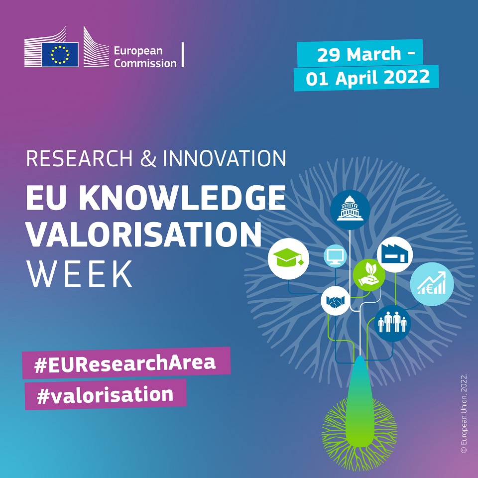 StemValorise's tweet photo. EU Knowledge Valorisation Week kicks off tomorrow!

Discover a series of Webinars covering funding for valorisation, translating your vision into action and Universities as valorisation engines.

Sign up here: https://t.co/zmkpDQsCB9
#STEMValorise #valorisation #EUResearchArea https://t.co/cspci5ZILp