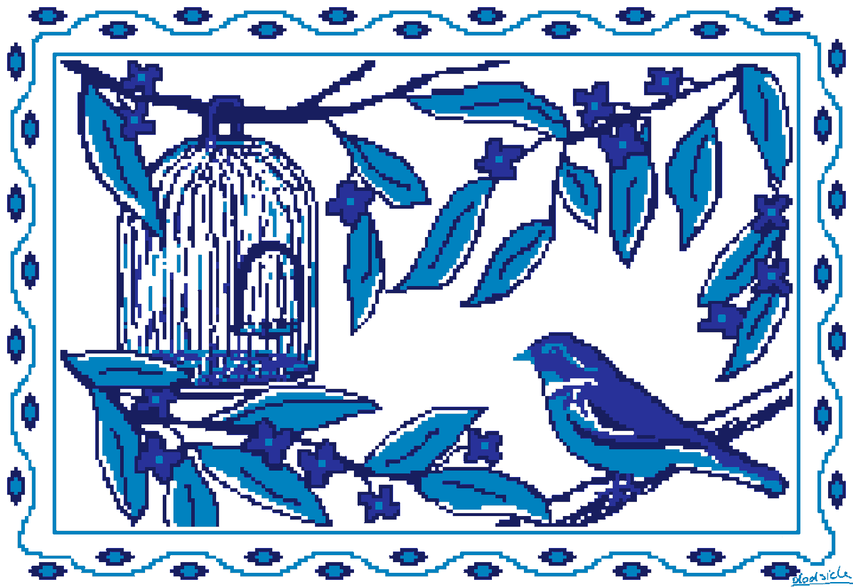 dodsicle's tweet photo. Birds of a feather flock together...
in my Delft Blue collection on @opensea 😁
💙🖤💙
https://t.co/0Shb828ryy https://t.co/m6pv9sdgl7