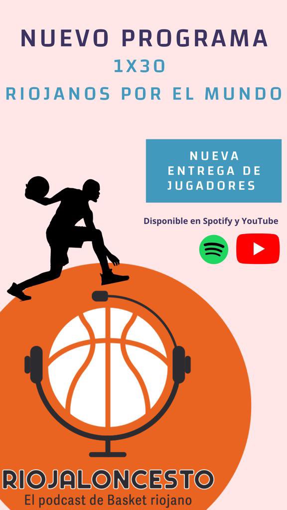 No os perdáis nuestro siguiente episodio el 30 <a href="/riojaloncesto/">Riojaloncesto Podcast</a>  esta semana volvemos con riojanos por el mundo y también dar un repaso a toda la actualidad del Baloncesto               ❤️🤍💚💛🏀🏀🏀🏀 te espéramos.