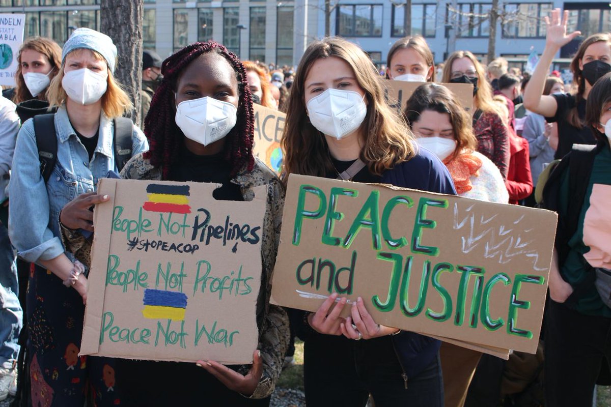 People not pipelines

People not profits

Peace not War 
#PeaceAndJustice
#StopEACOP
