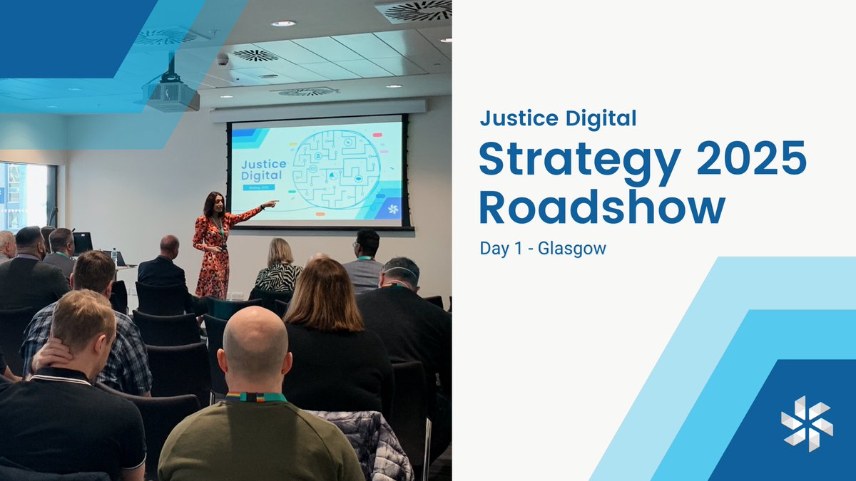 Justice_Digital's tweet photo. An exciting day here @Justice_Digital - We are on the road to launch our 2025 Digital Strategy!📈 @TheGinaGill and the team are here in Glasgow with our CICA and Tech Services staff to chat about the successes and vision for the next 3 years of Justice Digital!

#JusticeDigital https://t.co/KX2wT5bchR