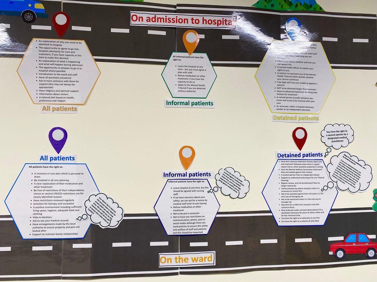 Teammuick's tweet photo. ❗️ Do you know your rights in hospital ❗️ If you are in doubt you can check out this fantastic display, made by our DCN Catherine Ritchie. Featuring advice from @MentalWelfare #proudtobenhsg https://t.co/vs24zn3wu4