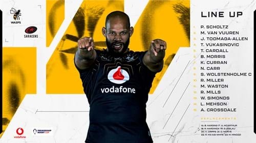 Wasps Team To Host Saracens In Premiership Cup On Tuesday ift.tt/PrMaA6B