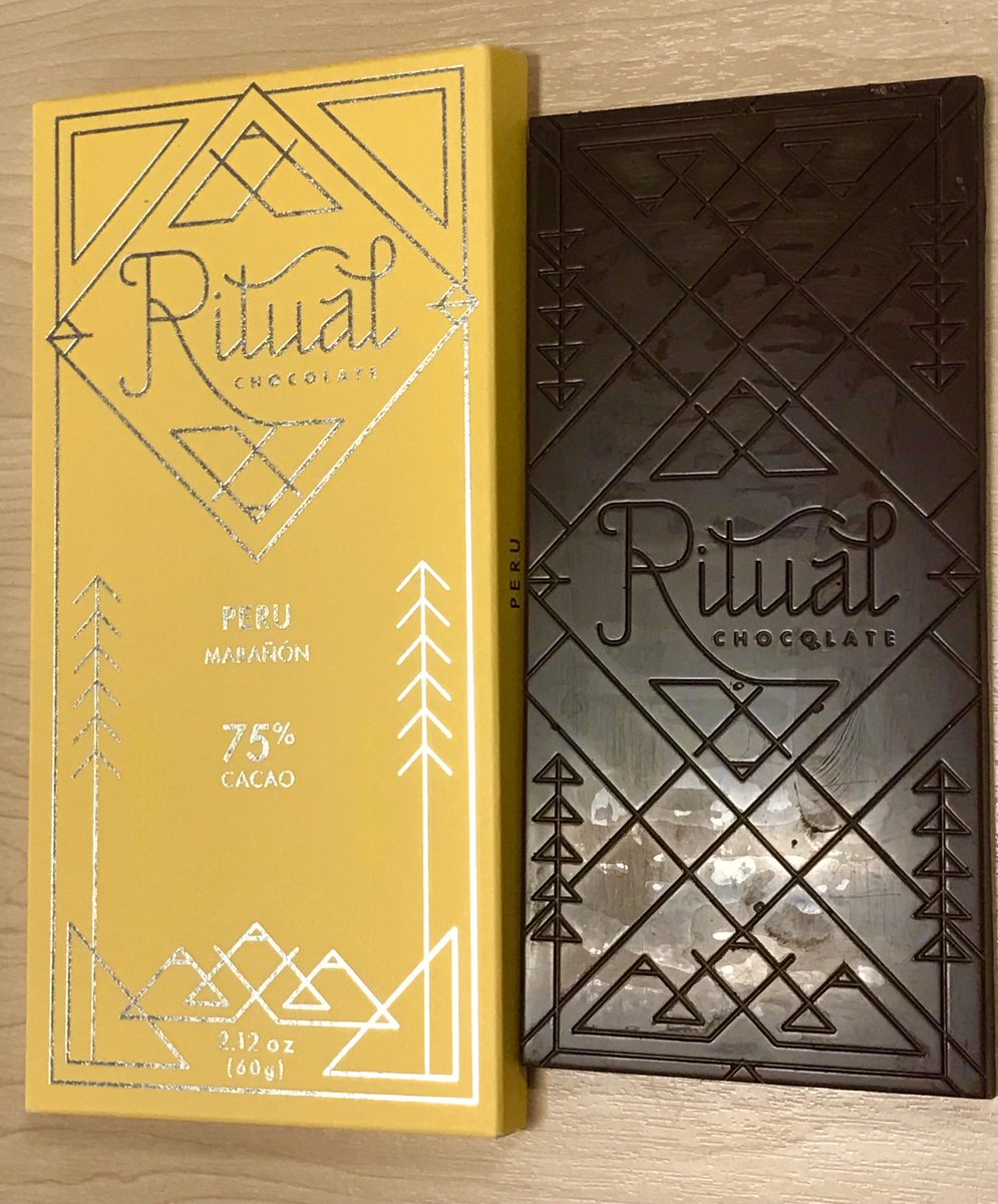 Andrew Baker (@ccandrewbaker) on Twitter photo Today we revel in the powerful flavours of this beautiful bar from <a href="/RitualChocolate/">RITUAL CHOCOLATE</a> in Heber City, nestled under the Wasatch Mountains in the state of Utah. This is a strong dark bar, with a range of flavour notes from the fine Peruvian beans. Via <a href="/CocoaRunners/">Cocoa Runners</a> Today we revel in the powerful flavours of this beautiful bar from <a href="/RitualChocolate/">RITUAL CHOCOLATE</a> in Heber City, nestled under the Wasatch Mountains in the state of Utah. This is a strong dark bar, with a range of flavour notes from the fine Peruvian beans. Via <a href="/CocoaRunners/">Cocoa Runners</a>