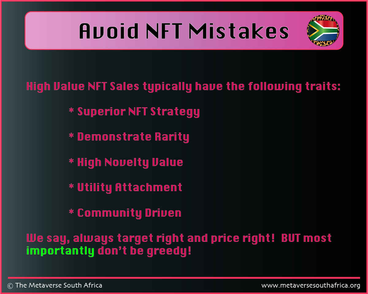 MetaverseSA's tweet photo. There are very few things more frustrating and costlier than ending up at the place you should have actually started.  #NFTCommunity #nftnews #Metaverse #SouthAfrica 

Contact us for a consultation, and follow our socials for tips.
https://t.co/PyGf8MwZwJ https://t.co/C6KimkVBDw