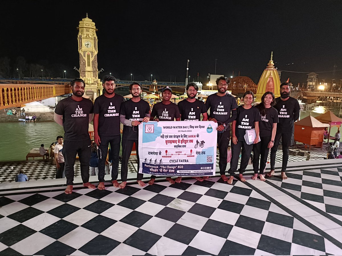 parivartantheng's tweet photo. @DMMoradabad @ChiefSecyUP @UPGovt @CMOfficeUP @InfoDeptUP Photo from Har ki Podi, Haridwar,
After completing #160kmcycleyatra
#Moradabadtoharidwar https://t.co/HvDsQt8vvn