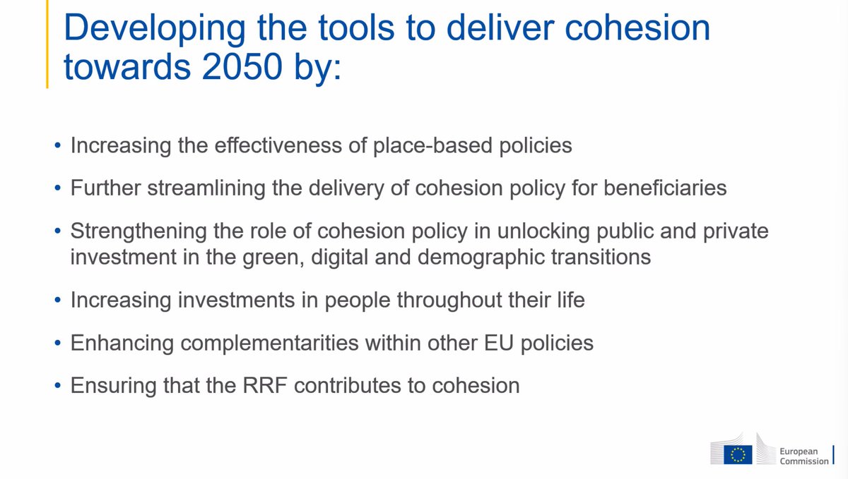 DimitriCorpakis's tweet image. 8th #EU #CohesionReport confirms the need for developing better #tools for delivering more #convergence among #regions by 2050 #RinR22 @regstud