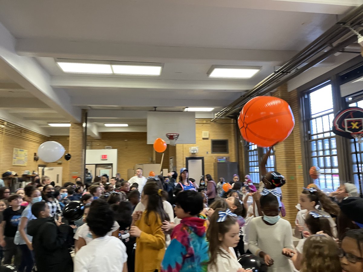 PS108x's tweet image. ELA SLAM THE EXAM Pep Rally was a slam dunk! #ELAprep #basketballday