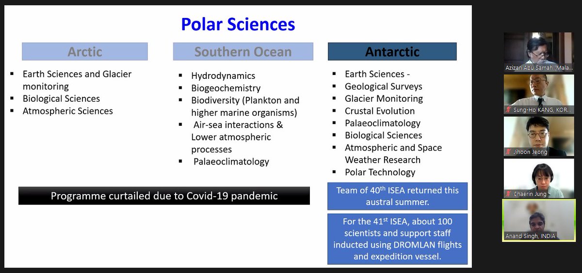 ncaor_goa's tweet photo. Dr. Anand Singh, #NCPOR presented the updates on Indian #Polar Programs during the #AFoPS special meeting. India has been actively involved in carrying out research in Antarctica, the Southern Ocean, and the Arctic. 

@moesgoi @DrJitendraSingh @akumars11 https://t.co/nmy5oRtQXf
