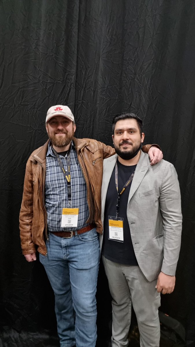 zeeshanbutt003's tweet photo. It was nice meeting with you such a great person @IOHK_Charles #Cardano #ABBC #Blockchainweek2022 https://t.co/lQbs4yMFaD