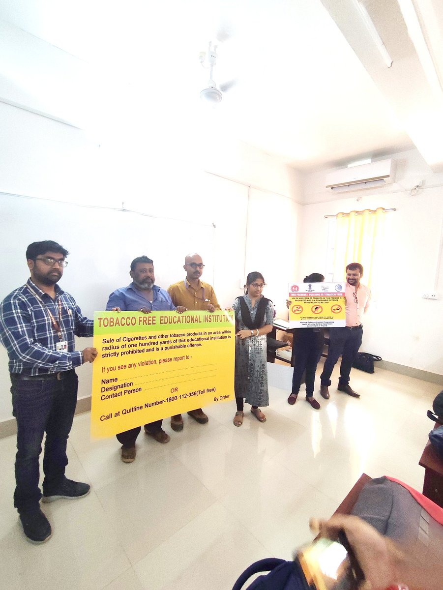 meamlan's tweet photo. Sensitization of students of National Forensic Science University, Agartala &amp; ANM training Institute, Pallace compound on Adverse effects of Tobacco done by NTCP team West District Tripura@SiddharthShiv @DMWest_Tripura @nhm_tripura @HfwTripura https://t.co/fwqYPIURKM