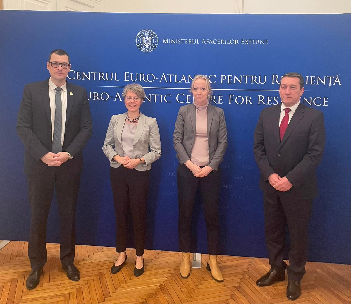 CentrulR's tweet image. Productive talks with 🇸🇪 Ambassador Therese Hyden today. We discussed how 🇹🇩 and 🇸🇪 can best cooperate to further enhance democratic resilience. 
🇸🇪 was invited to participate in the Table Talk E-ARC exercise where we test 🇹🇩 authorities' capacity to respond and absorb shock.