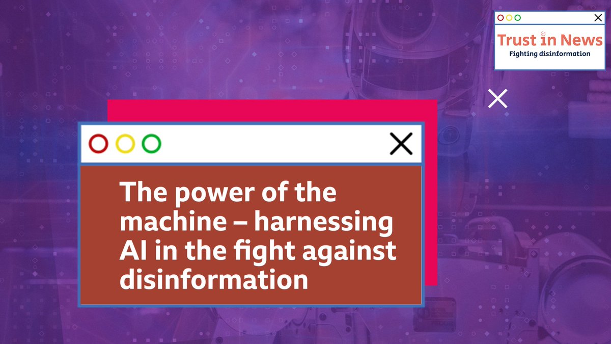 BBCAcademy's tweet photo. ⏰ 15:15-16:00 
📍 The power of the machine – harnessing AI in the war against disinformation

🗣 @laura_ellis → @BBCRD
🗣 @SamGregory → @witnessorg 

#TIN22

Book now → https://t.co/kLBuTdOxYM https://t.co/XfRSII9jnI