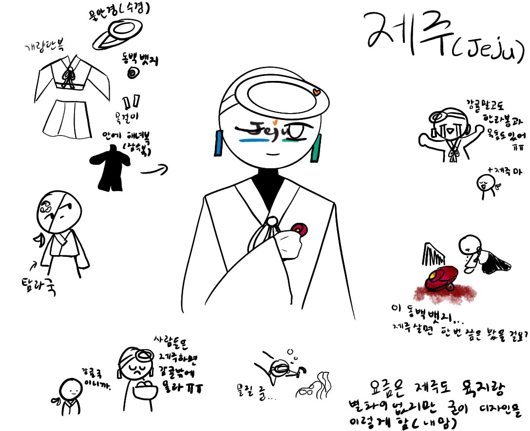 Lemon_bird_1's tweet photo. #countryhumansKorea (이거 맞나?)
팔도 지자체중 하나 제주입니다!
비록 잘 그리진 않지만... 봐주시는 것만 해도 감사합니다! https://t.co/bIovOAisfi