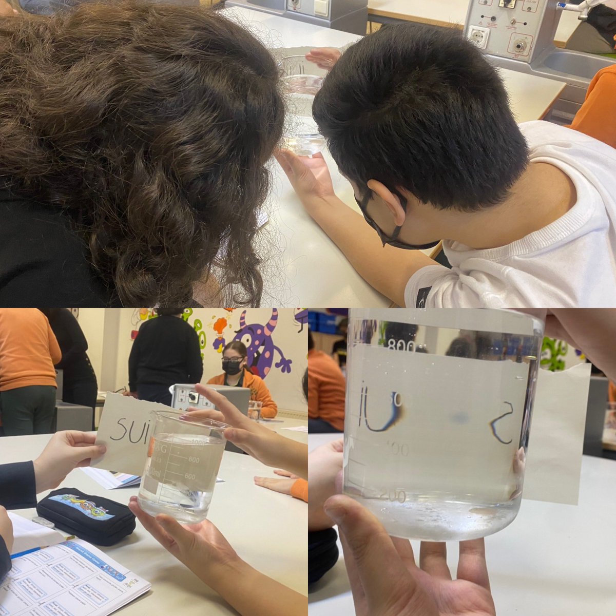 7. Sınıf öğrencilerimizle bilimin doğası dersinde ışığın kırılmasını inceledik 🌅💫👩🏻‍🔬🧑🏻‍🔬 <a href="/kursatkayalak/">Kürşat Sadık KAYALAK</a> @ArifeKaraman6 <a href="/mftufekci/">Mehmet Fatih Tüfekçi</a>