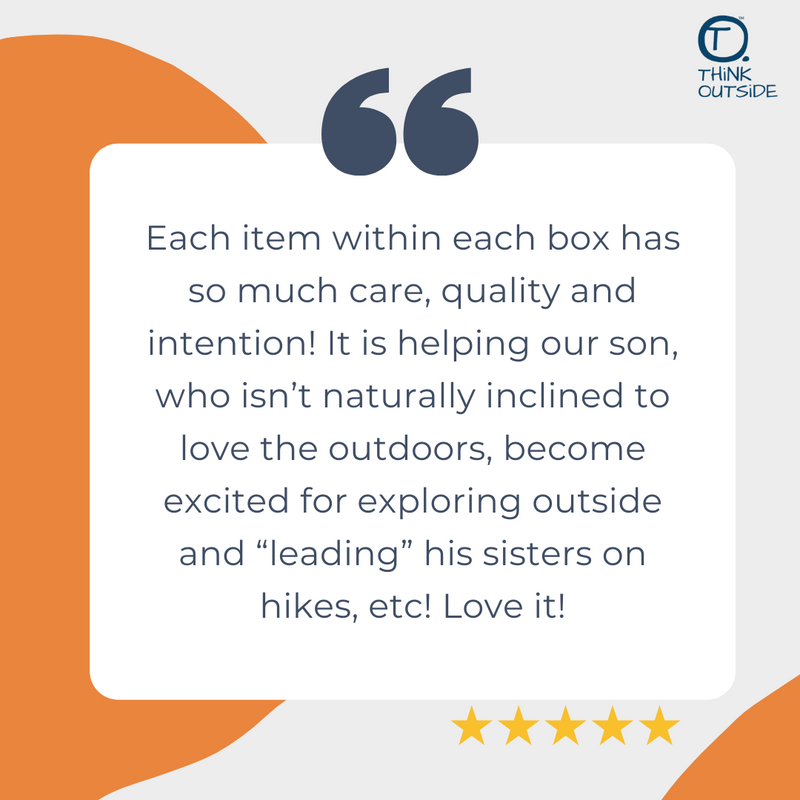 ThinkOutsideBxs's tweet photo. "I am so pleased with our purchase." ❤️

Thank you for your positive feedback, Kristy! 🤩
 
🌲We are really proud to be able to contribute to increasing the discovery of the outdoors for all children. 

#ThinkOutsideBoxes #ChildDevelopment #Parenting #PositiveProgress https://t.co/0Ku9JEggbM
