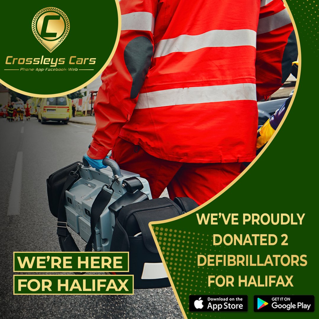 CrossleysCars's tweet photo. Weβre here for Halifax!
Our aim is to always support the people of Halifax!
Find the nearest defibrillators to your location: https://t.co/l0gMZAHDSE
Download our App: https://t.co/x2qFsq72pi
01422 202020
https://t.co/cmtaSK6dHy
-
-
-
#crossleys #donations #defib https://t.co/JARdwq1p7Y