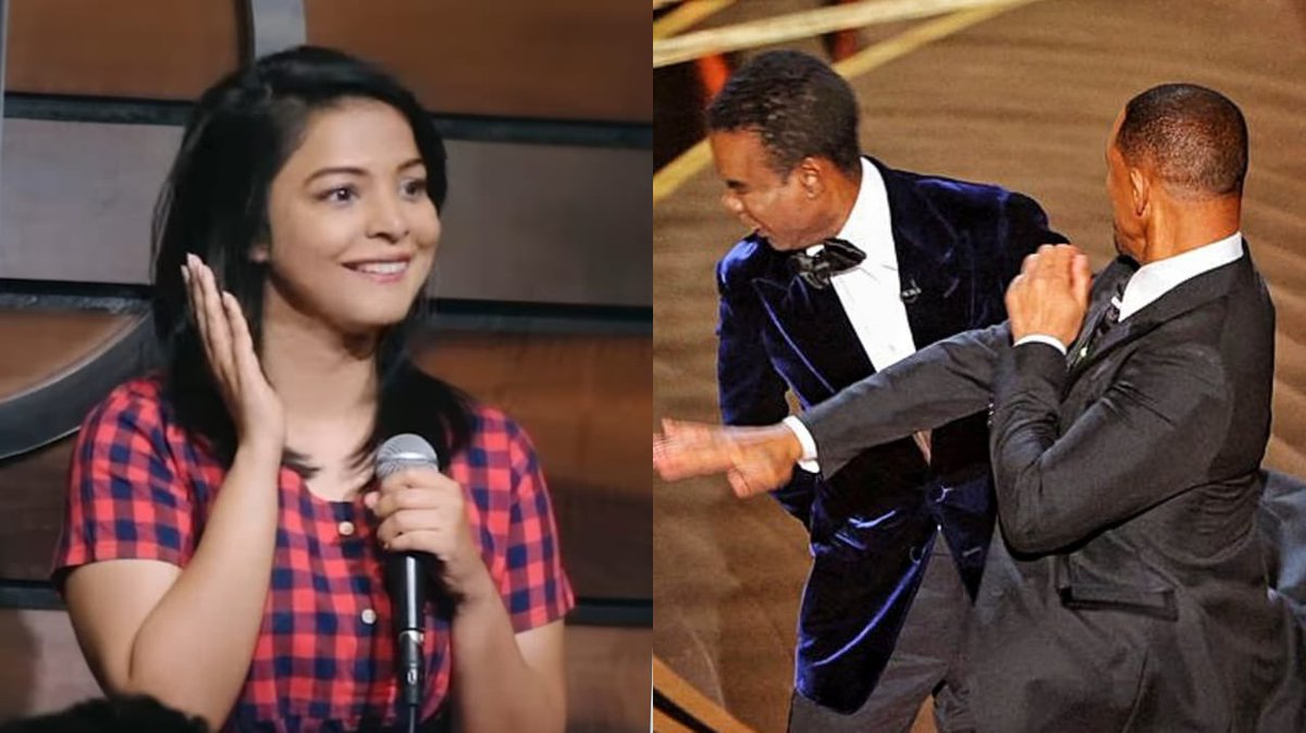 filmychokri's tweet photo. Chris rock gets the Indian parent treatment. #chaata #WillSmith https://t.co/jiEVVWQDph