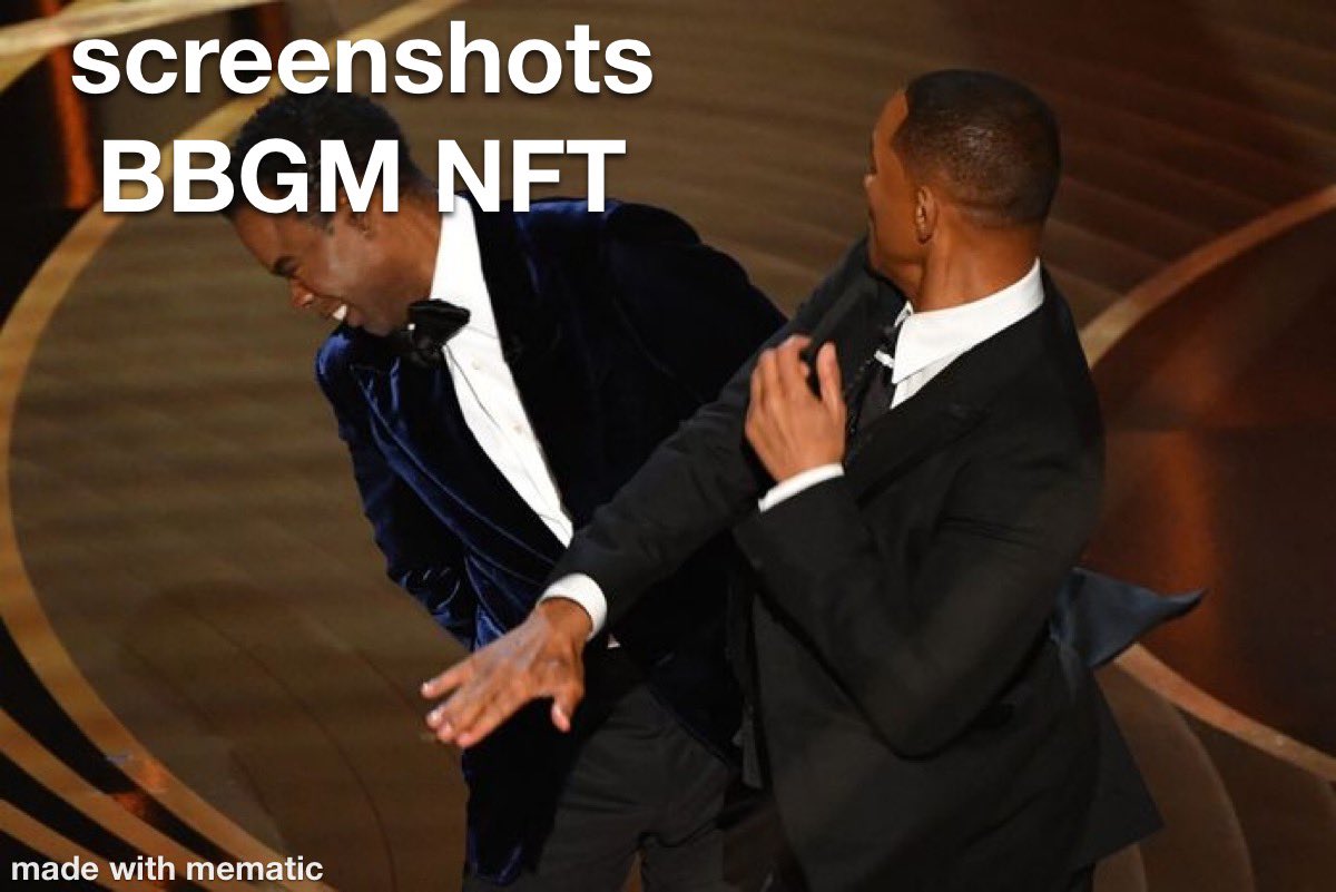 When someone screenshots an NFT

#Oscars #NFT #Crypto #willsmithchrisrock