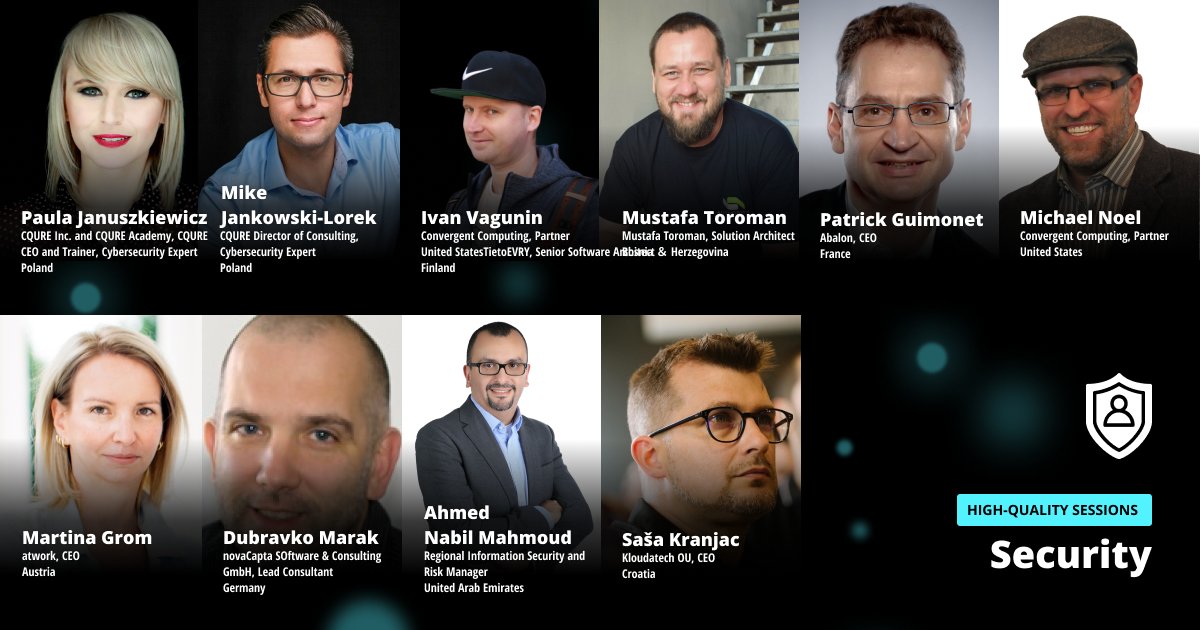 [TRACKS] 
Announcing this year's SECURITY track speakers!
Check out the sessions they will share with us!

👉bit.ly/3INswhL
Register today 👉 bit.ly/3tKAjIN

#ThriveITConf