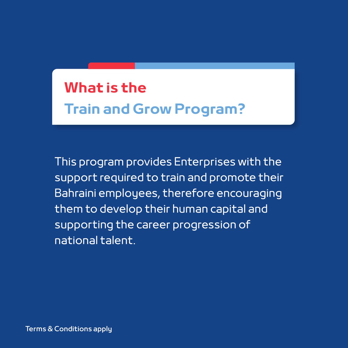 TamkeenBahrain's tweet image. All you need to know about the Train and Grow program!

#TamkeenPrograms #TamkeenStrategy #TrainandGrow #HumanCapitalDevelopment