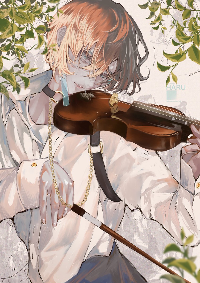 「violinist 」|haruのイラスト