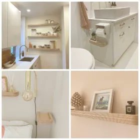Did you know that I can make my standard
products in custom sizes also? These photos
show custom versions of our floating picture rail shelf.  #etsymcr #homedecor #scandistyle #birchplydesign #pictureledge #urmston
#manchesterdesign #floatingshelf #shelfie
#smallspacedesign