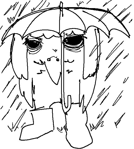 I get to walk in the rain to my nail appt right now on 0 hours of sleep lmfao

Thank you for drawing this photorealistic depiction @StradomyreArt 
