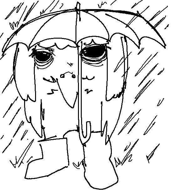 I get to walk in the rain to my nail appt right now on 0 hours of sleep lmfao

Thank you for drawing this photorealistic depiction @StradomyreArt 