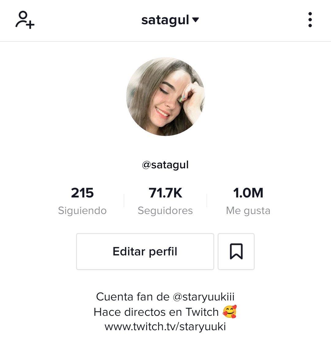Satagul30's tweet photo. 1 Millón de Me gusta en #Tiktok 🥰💕

Con bailes,memes y edits de @staryuukiii 🥰🤩 https://t.co/W3YWuktlwL