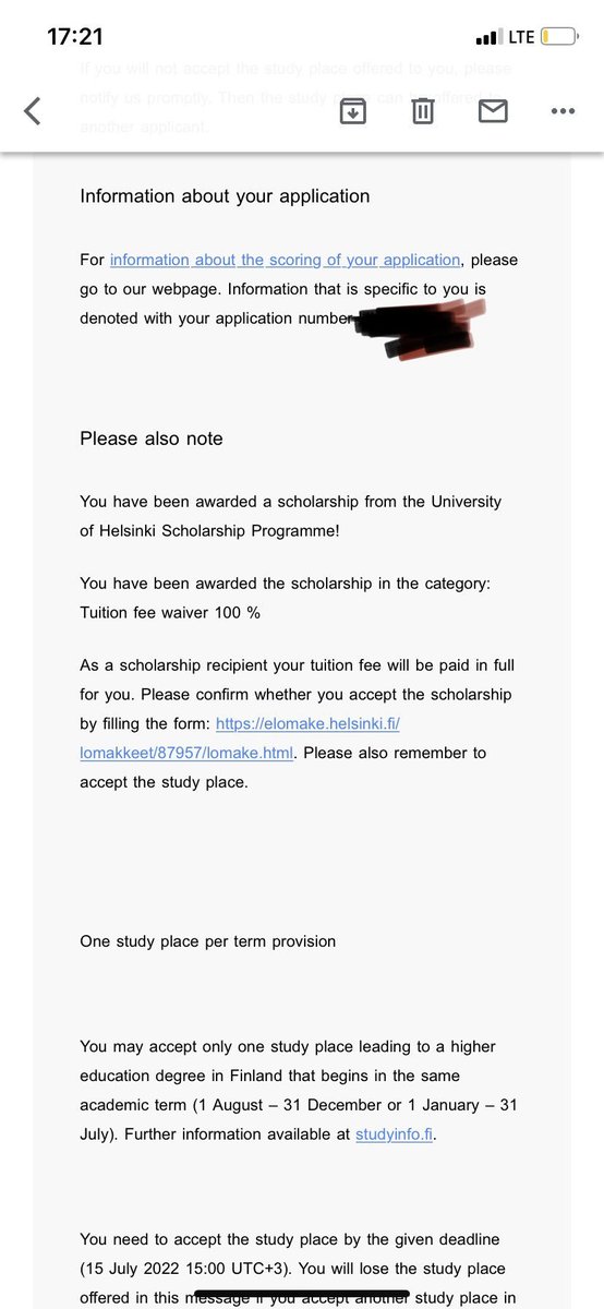 71/100

71st Scholarship from JAPA Land.

Scholarship in Finland.

Proofs⬇️: