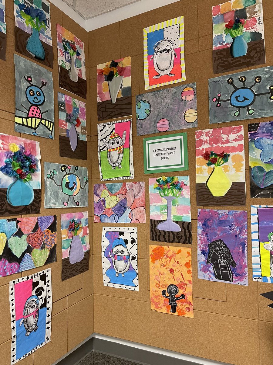 I’m grateful for the opportunity to display some pieces from the many art leaders at Combs in the <a href="/WCPSS/">Wake County Public School System</a> board room. I only wish I could display everyone’s! I’m so proud of them all! 💚 <a href="/CombsCatchUp/">Combs Catch Up</a> <a href="/wcpssmagnets/">WCPSS Office of Magnet Schools (Choice Schools)</a>