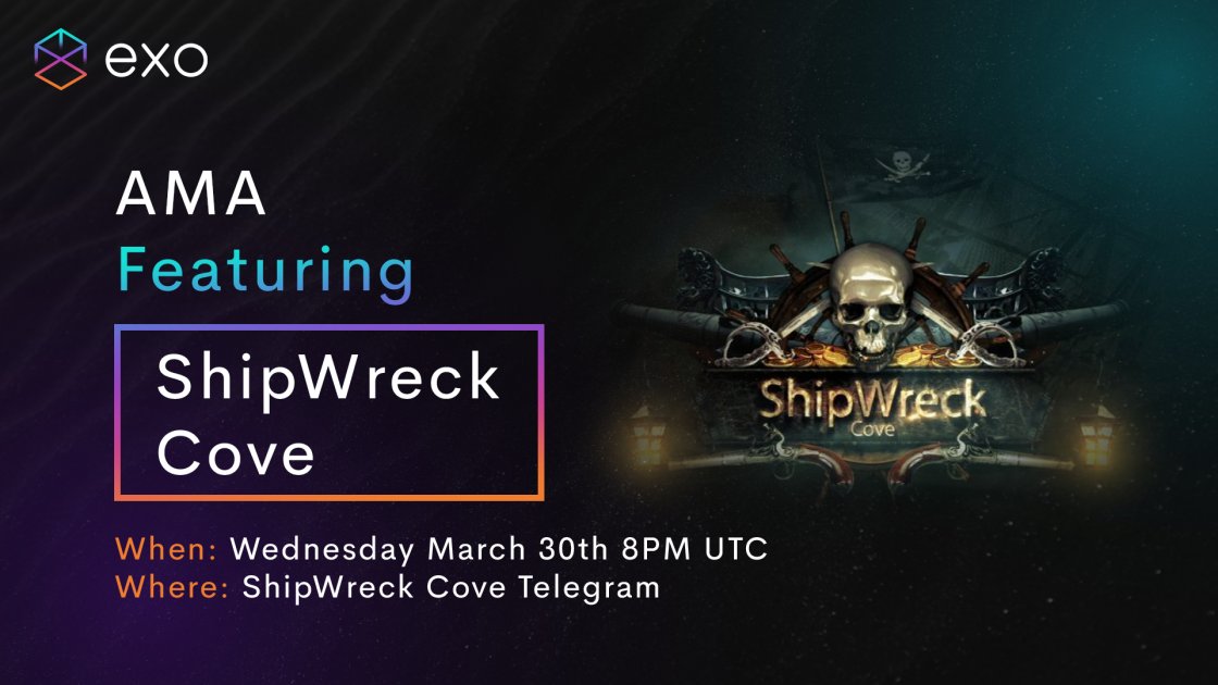 Join us for a voice AMA with @Shipwreckc0ve on Wednesday to hear the latest at Exo! 

We might even have a sneak peak of the MVP ready for you guys 👀