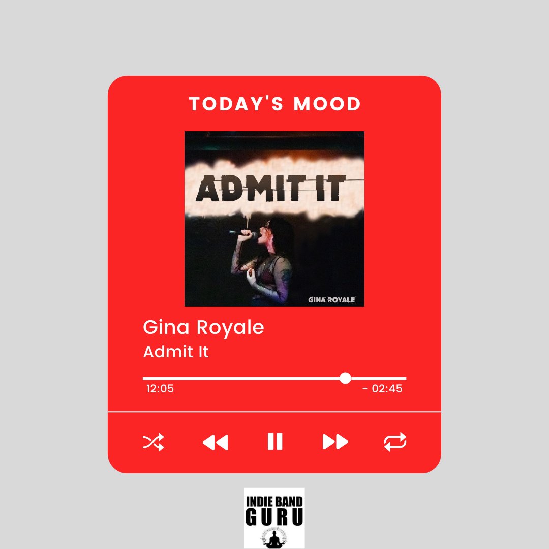 🎧 This week at IBG, we're currently loving: <a href="/GinaRoyale/">gina royale</a>'s new single "Admit It”. Stream it on Spotify &amp; Apple Music. 🎧 #GinaRoyale #MusicMonday #IndieBandGuru
