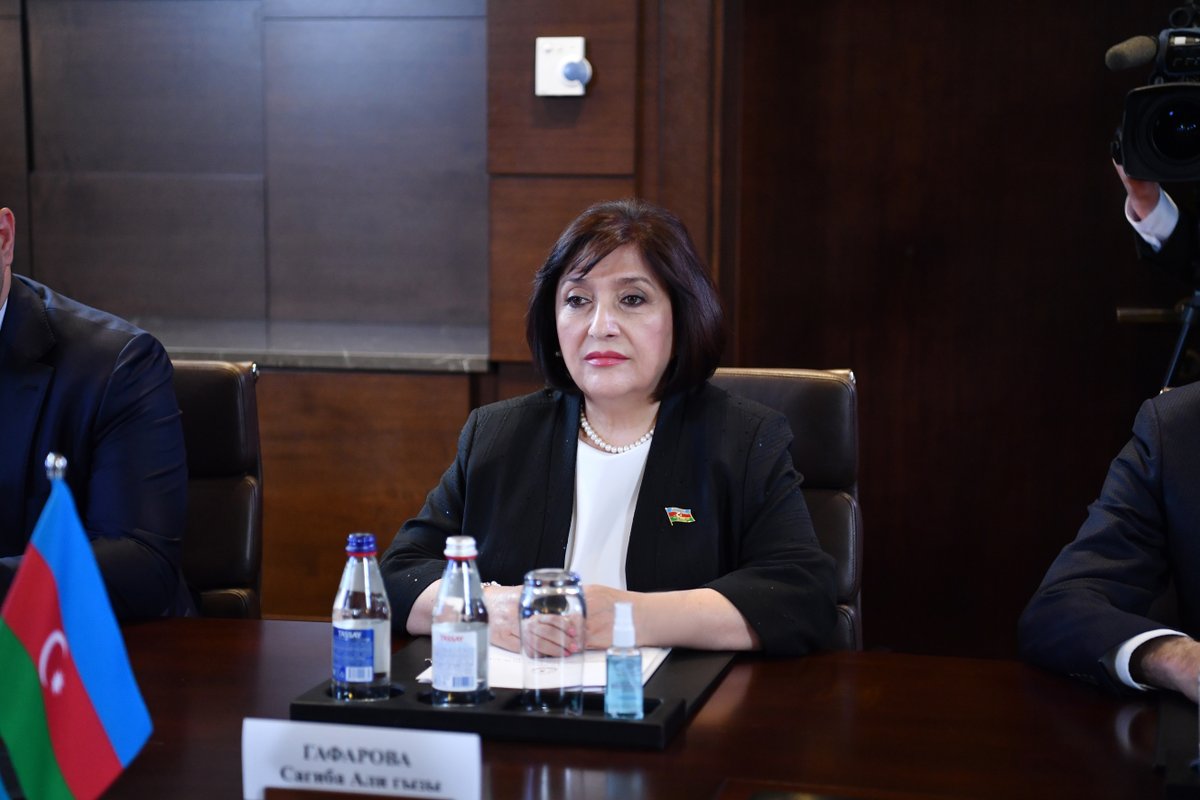 Speaker_Az's tweet photo. We had productive meeting with the Speaker of the Senate of the Parliament of the Republic of Kazakhstan 🇰🇿 Mr. @Ashimbayev . We discussed further development of the relations between our countries and parliaments. https://t.co/pFNmiM9j5k