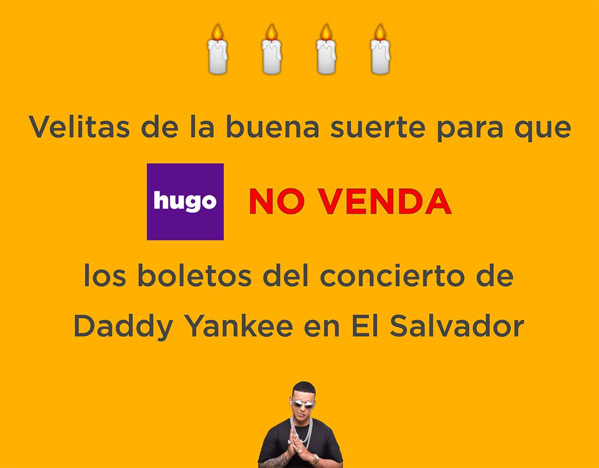 choMOreno_'s tweet photo. ¡Amén, amén y amén! 🙏

Si solo con pedir pupusas se traba esa app, no se diga con los conciertos, así como pasó con Bad Bunny 🙃

Por favor @hugo_app ni se les ocurra meterse a vender las entradas para #DaddyYankee en 🇸🇻 https://t.co/8unxQOTDze