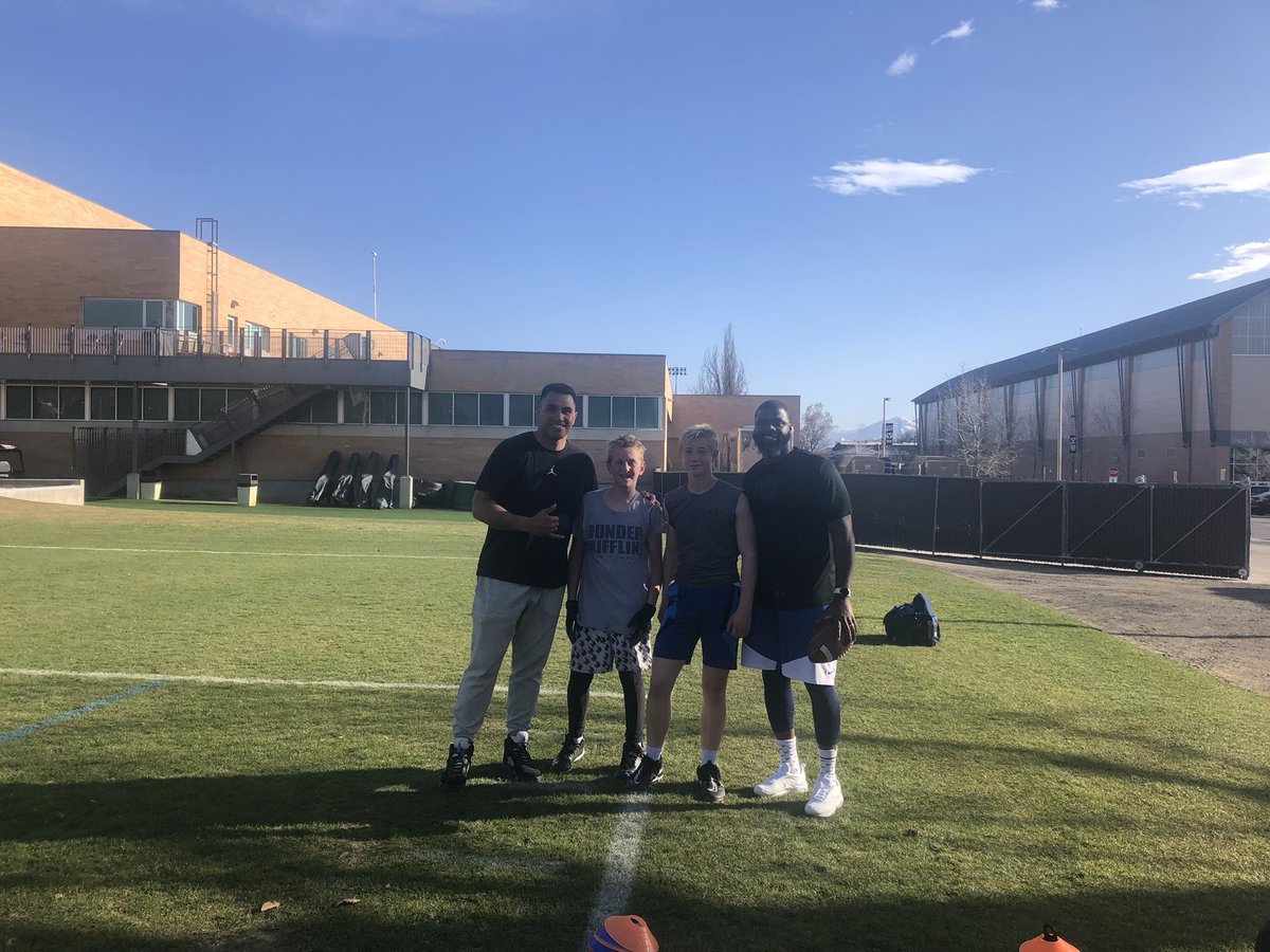 Training with Brandon Bradley and was able to meet Harvey Unga!