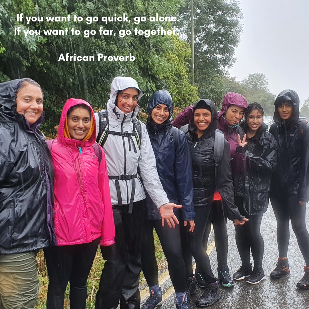 Well done to @A_W_M_B #southasianwomen this wkend on their #campingadventure 🏕in prep for Mt Kili sn. Looks like they had a fab wkend & love how they're changing the narrative of the great outdoors. #brownwomenhike This📸is frm one of Dadima's rainy 🌧10mile hikes #pocinnature
